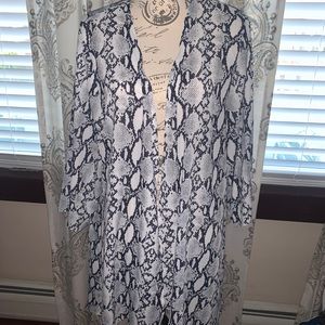 Snakeskin printed Kimono